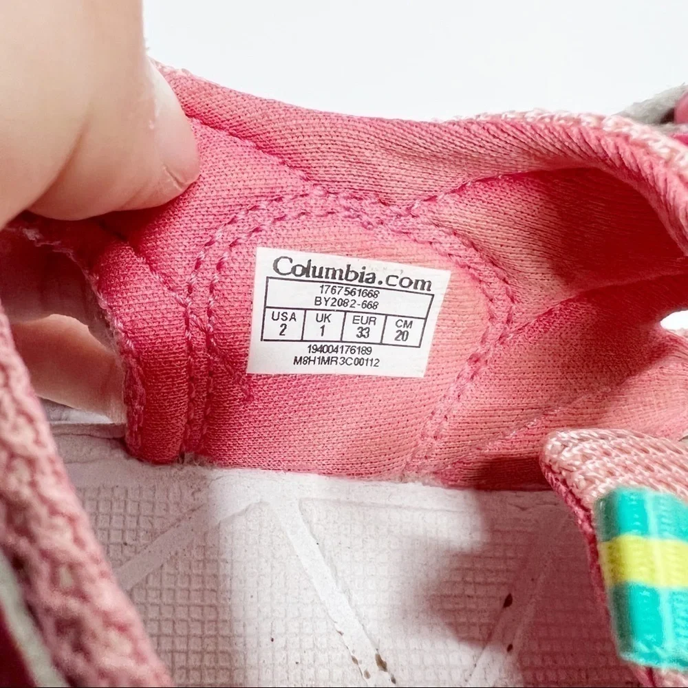 Columbia Pink Little Girls Summer Sandals Size 2